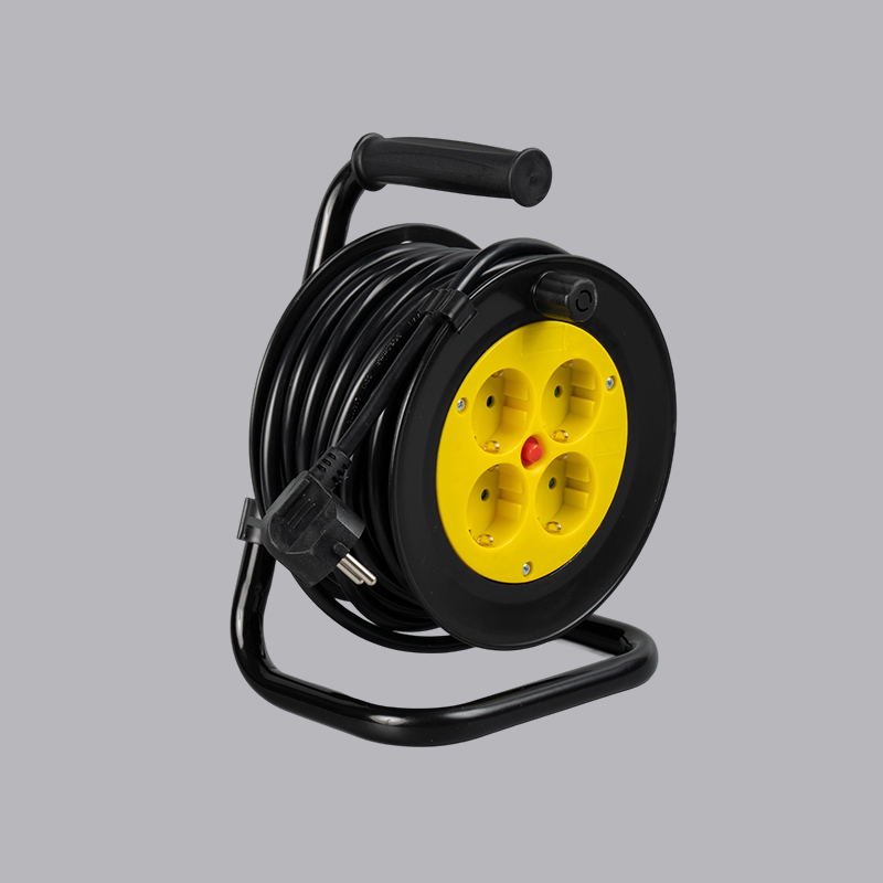 Enrouleur de câble de 15 m, cadre en fer de type allemand G4R-15T