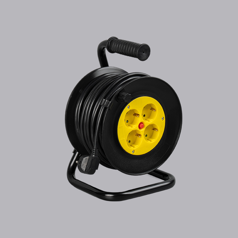 Enrouleur de câble de 25 m, cadre en fer de type allemand G4R-25